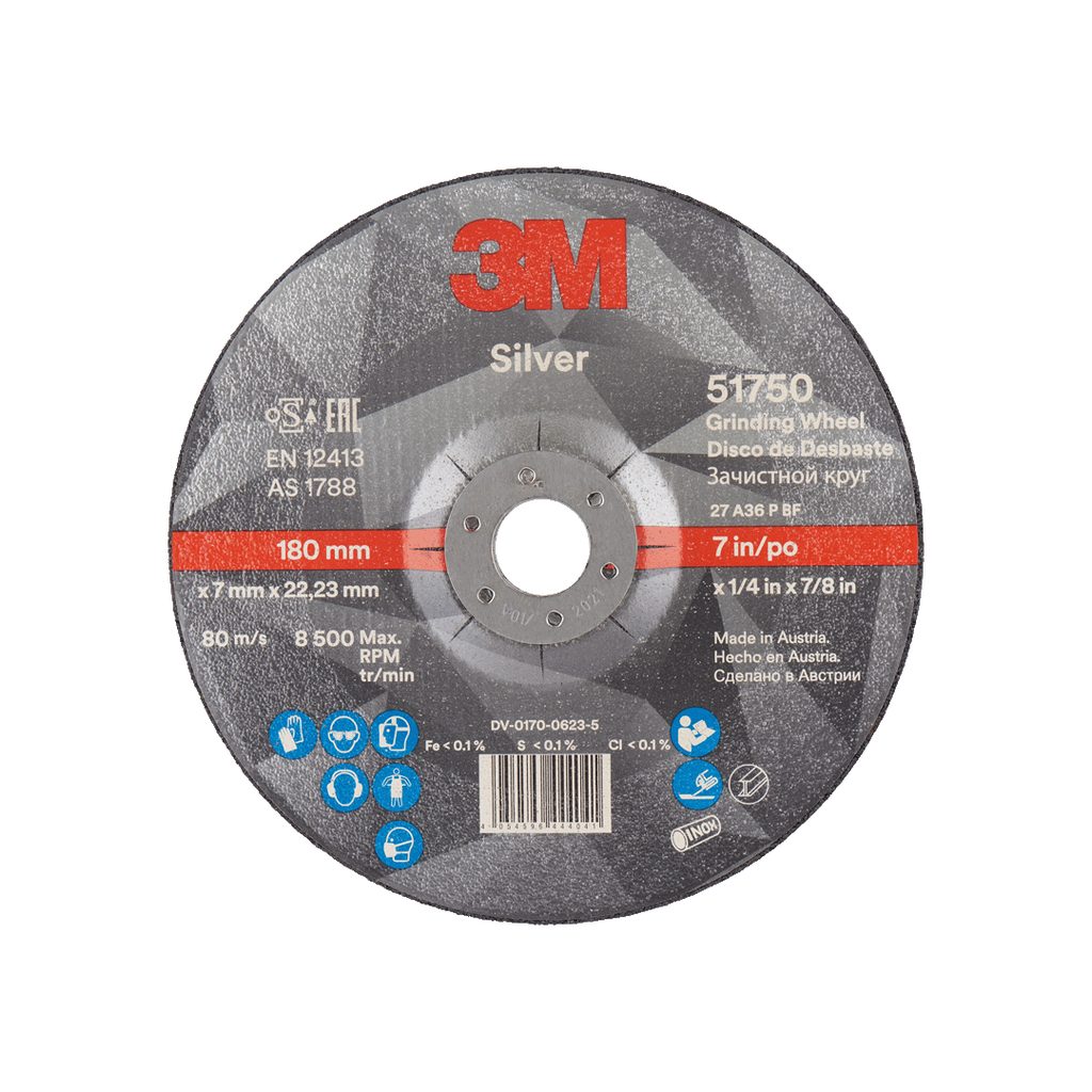 [075000242] DISCO SILVER DESBASTE DE 7" X 1/4" X 7/8" REF: 51750