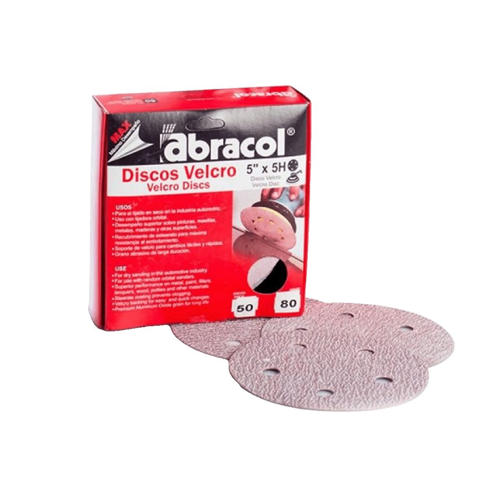 [330100194] DISCO VELCRO ROJO ABRACOL #120 5" x5H REF: 8104