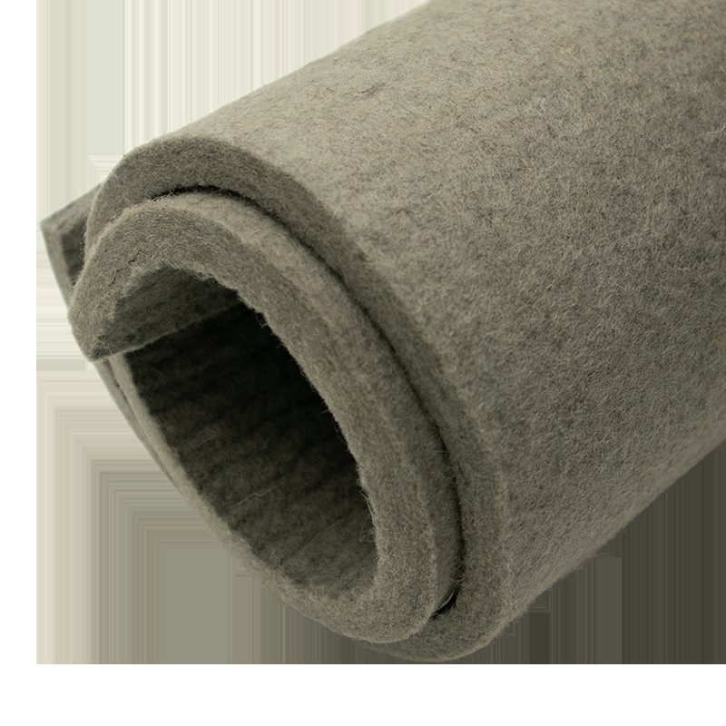 FIELTRO SEMIDURO GRIS DE 10 MM X 1 MT ANCHO ***