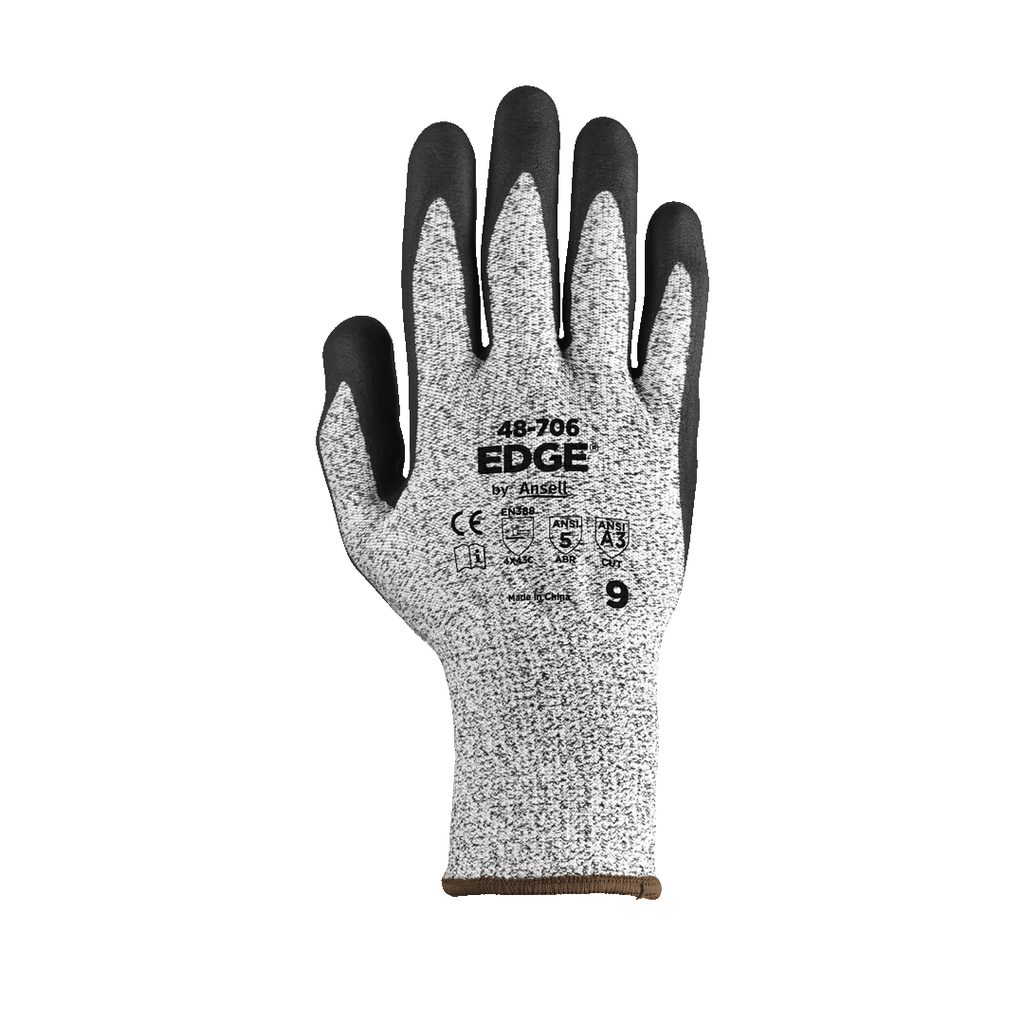 [250100650] GUANTE EDGE RESISTENTE CORTE NIVEL 5 REF: 48-706 TALLA 9 "R.I."