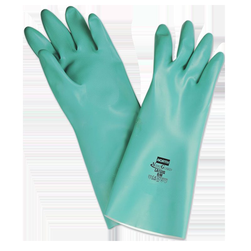 [370107230] GUANTE NITRILO VERDE SIN SOPORT 15MIL ESP. 13"LONG. RF: LA132G TALLA 7