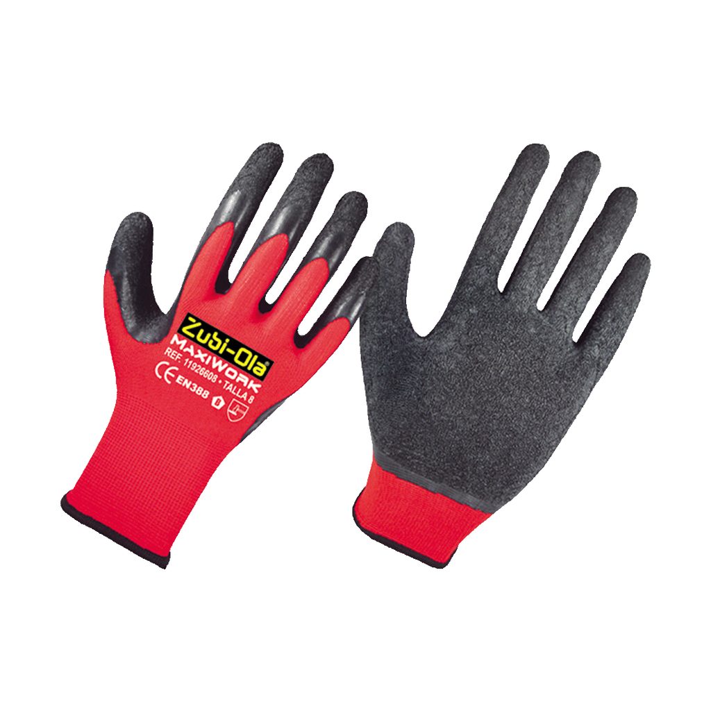 [060604094] GUANTE POLIESTER REC. EN LATEX "MAXIWORK" TALLA 8 REF. 11926608