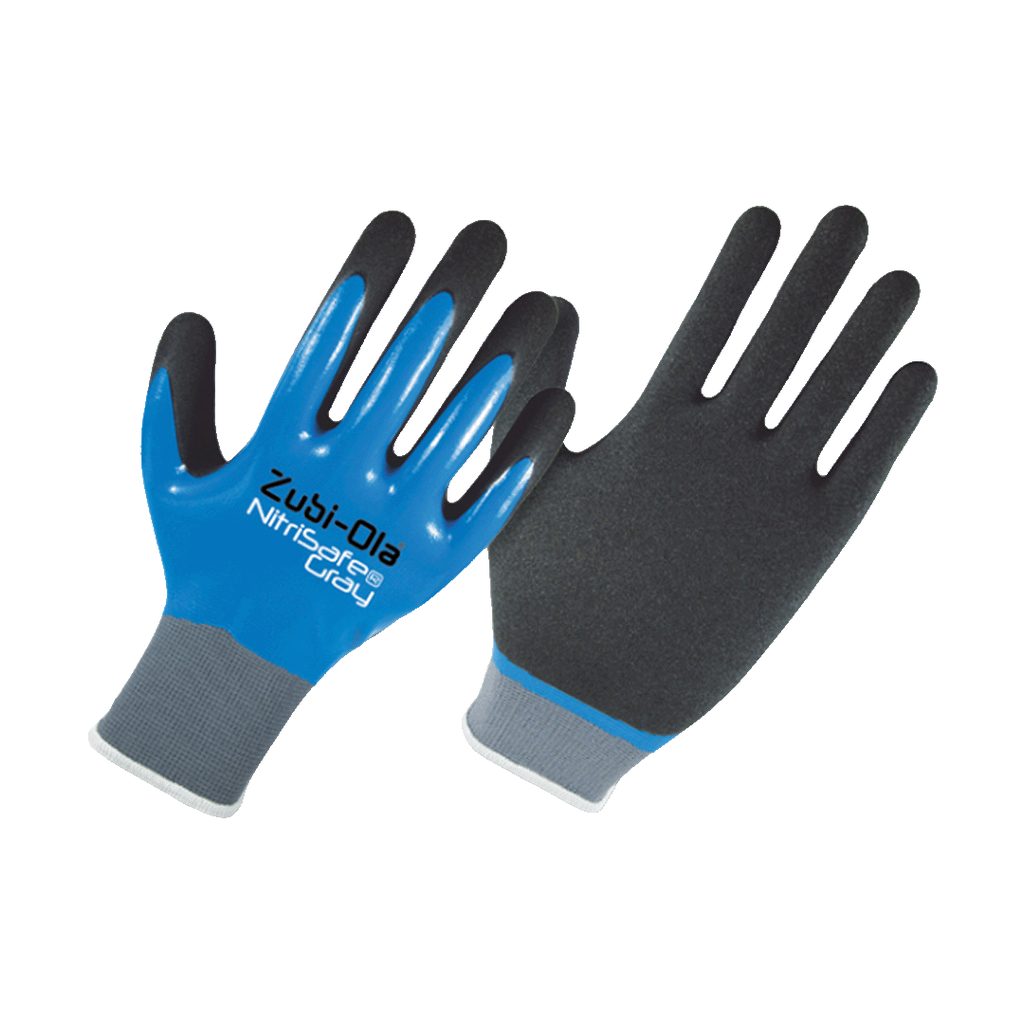 [060402257] GUANTE POLIESTER/NITRILO DOBLE DIP NITRISAFE GRAY TALLA 9 REF:11910779