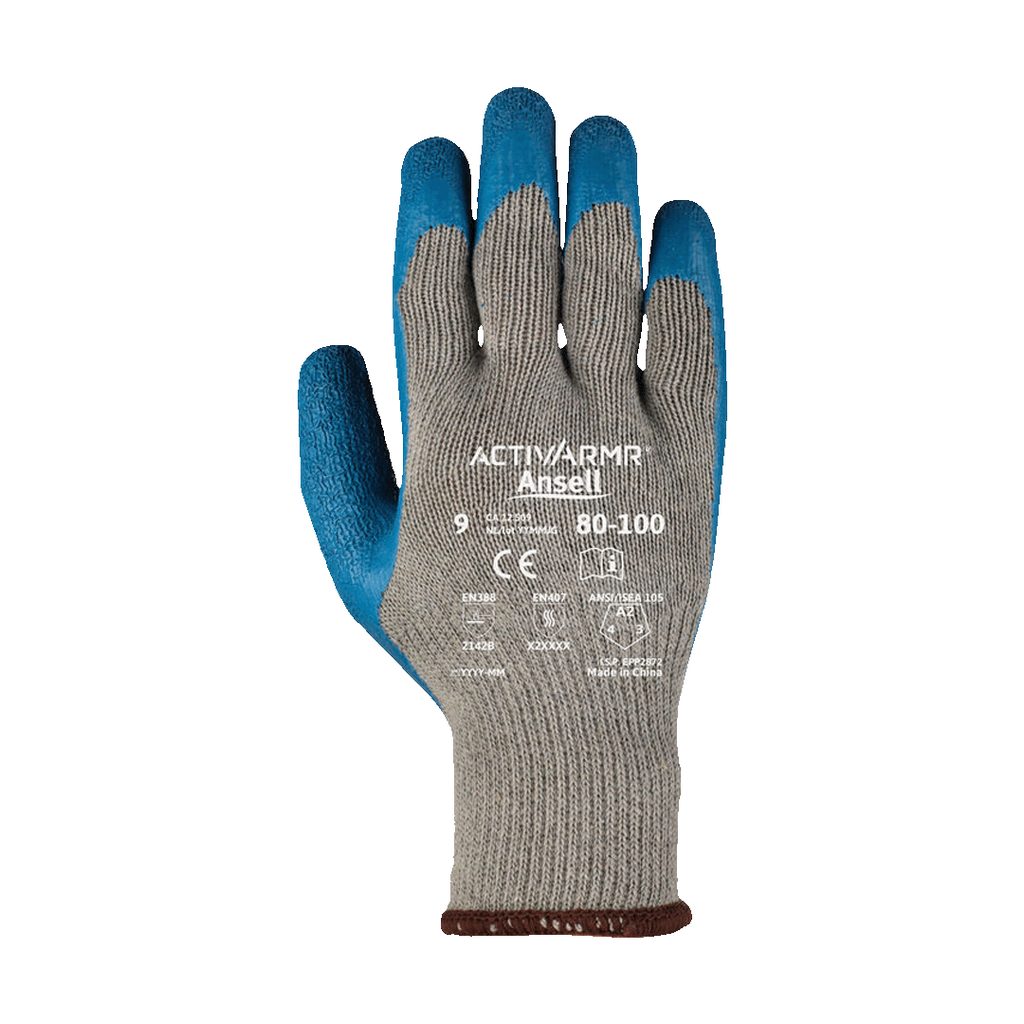 GUANTE POWERFLEX LATEX NATURAL REF: 80-100 TALLA 7 "R.I."