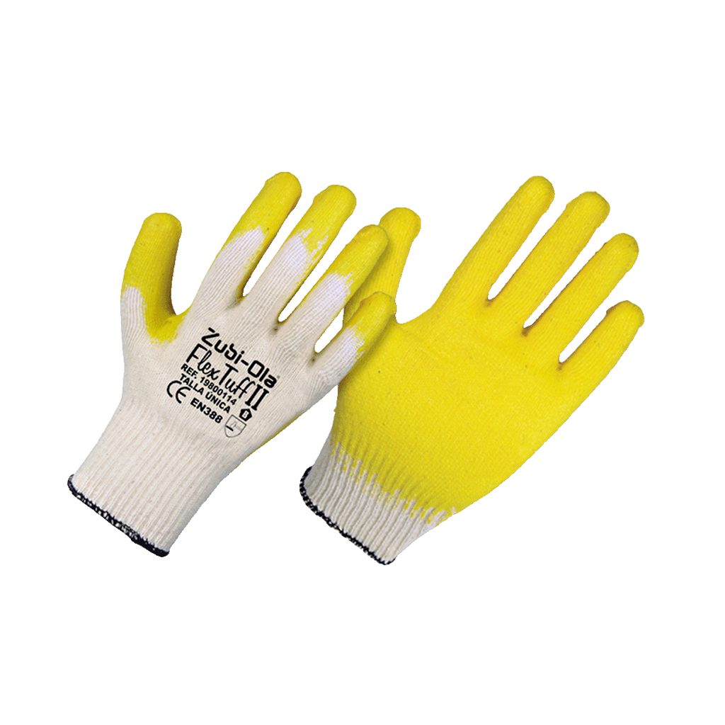 GUANTES HILAZA FLEXTUFF II LATEX AMARILLO 19800114