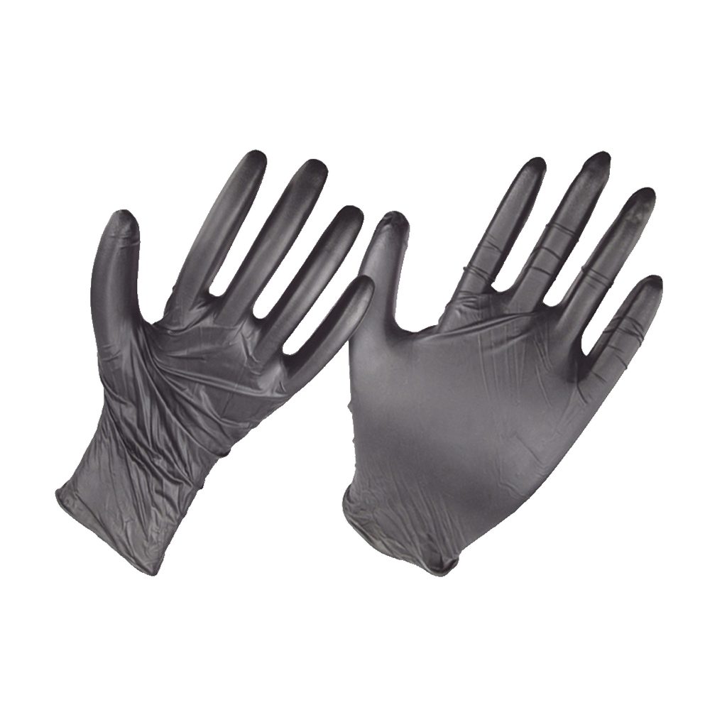 GUANTES NITRILO NEGRO CAJA X 100 UN REF: 11910909 TALLA L