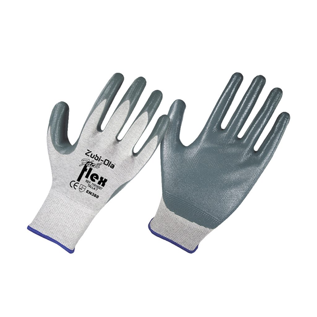 GUANTES NITRILO/NYLON GRIS FACIL FLEX REF:11918509