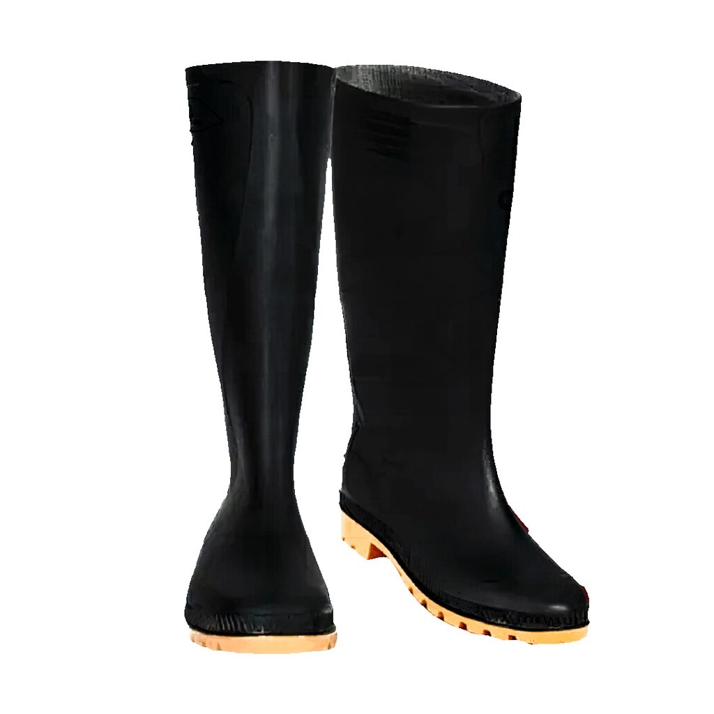 BOTA EN PVC CAÑA NEGRA SUELA CREPE SIN PUNT. REF: ZAFRA 301 TALLA 43