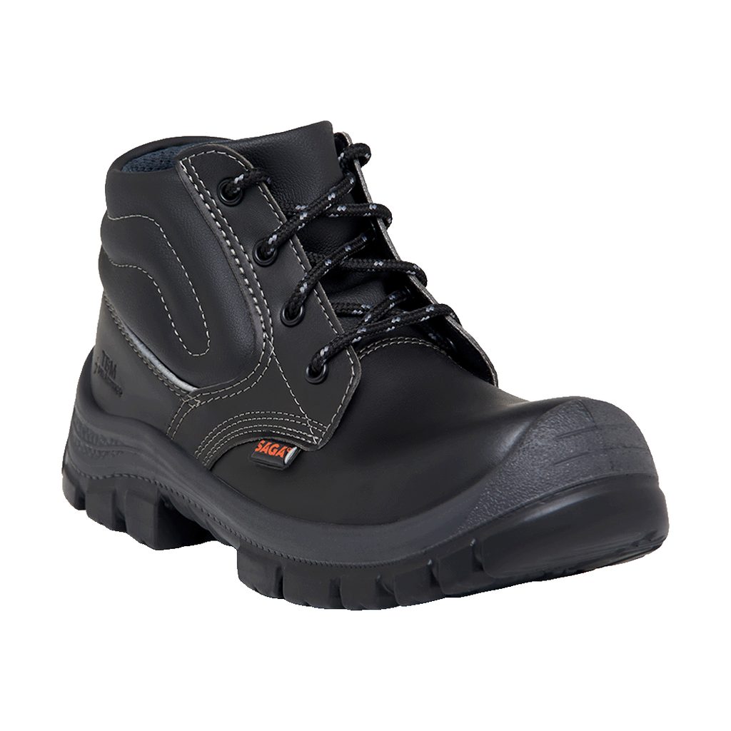 BOTA NEGRA SINTETICO PUNT. COMPOSITE SUELA PU-PU REF 2021E TALLA 39