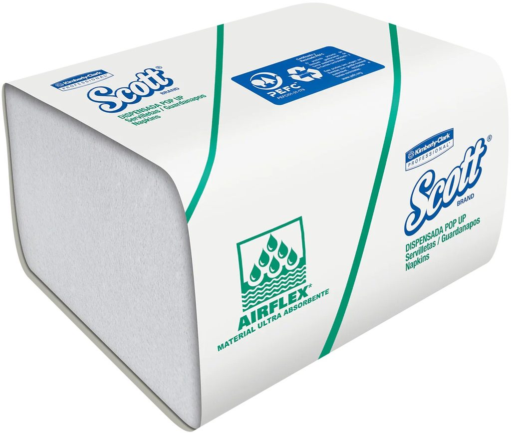 [159900520] SERVILLETA SCOTT BASIC BLANCA POP X 120 UND (CAJA X 30 PAQUETES) (24.2CM x 10CM) REF: 30209601
