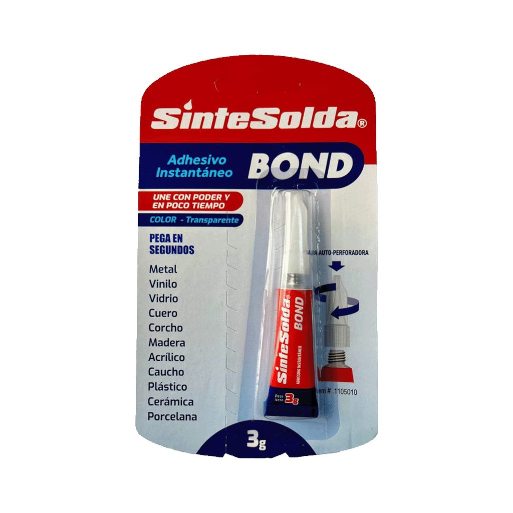 SINTESOLDA INSTANTANEO SINTEBOND DE 3 GR REF: 1105004/1105010