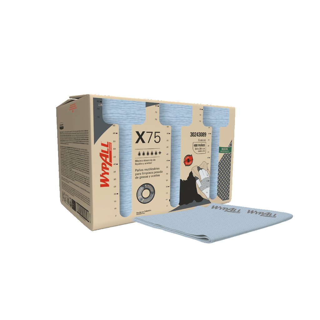 [152040100] WYPALL FUERZAMAX CAJA X 480 PAÑOS (33.5CM X 34.5CM) REF: 30223639//30243089