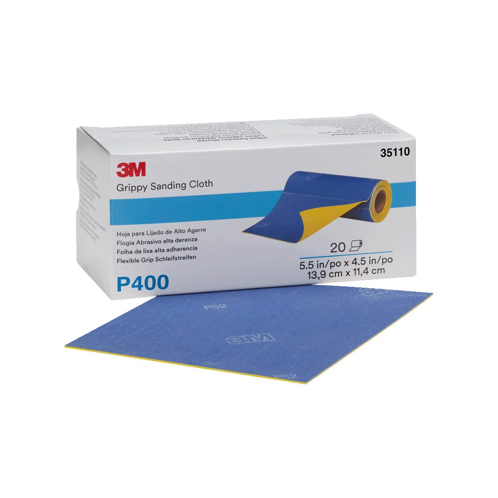 P400 ROLLO ABRASIVO FLEXIBLE 35110 - 20 HOJAS CADA ROLLO