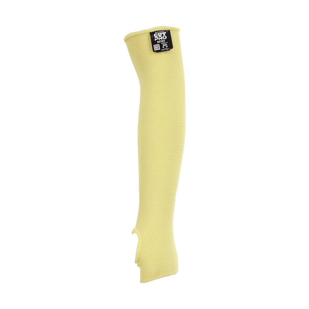MANGA MCR KEVLAR AMARILLO 18" RANURA PULGAR REF: 9378T **E&E**
