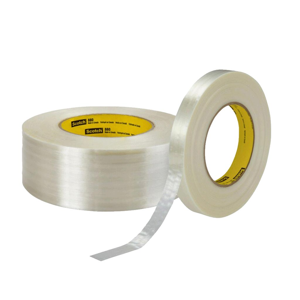 [072000375] CINTA FILAMENTO POLIESTER ROJA 880 DE 18MM X 55MT